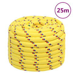 vidaXL Boat Rope Yellow 20 mm 25 m Polypropylene 1