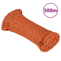 vidaXL Boat Rope Orange 5 mm 500 m Polypropylene 1