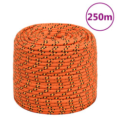 vidaXL Boat Rope Orange 6 mm 250 m Polypropylene 1