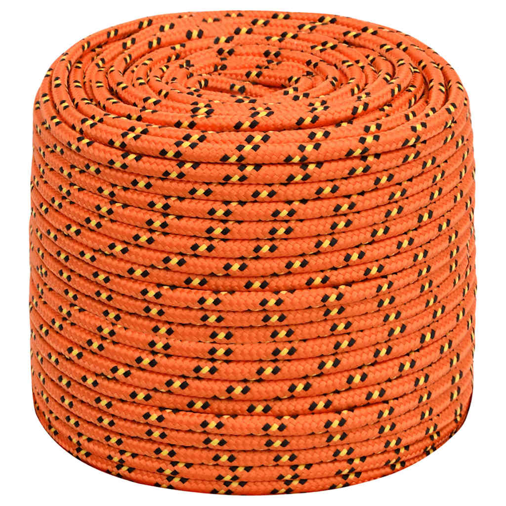 vidaXL Boat Rope Orange 6 mm 250 m Polypropylene 2