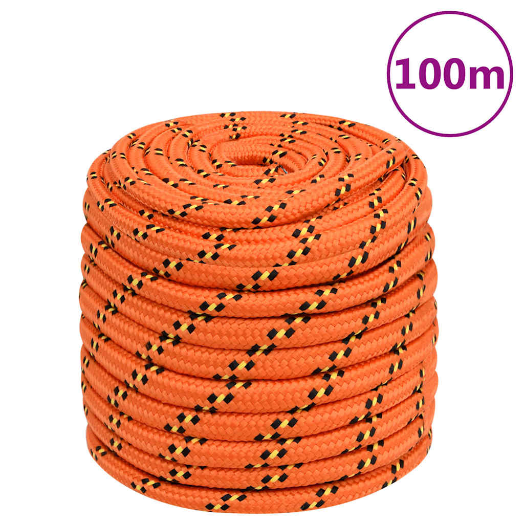 vidaXL Boat Rope Orange 18 mm 100 m Polypropylene 1
