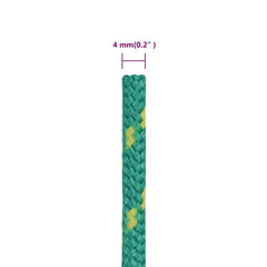 vidaXL Boat Rope Green 4 mm 500 m Polypropylene 6