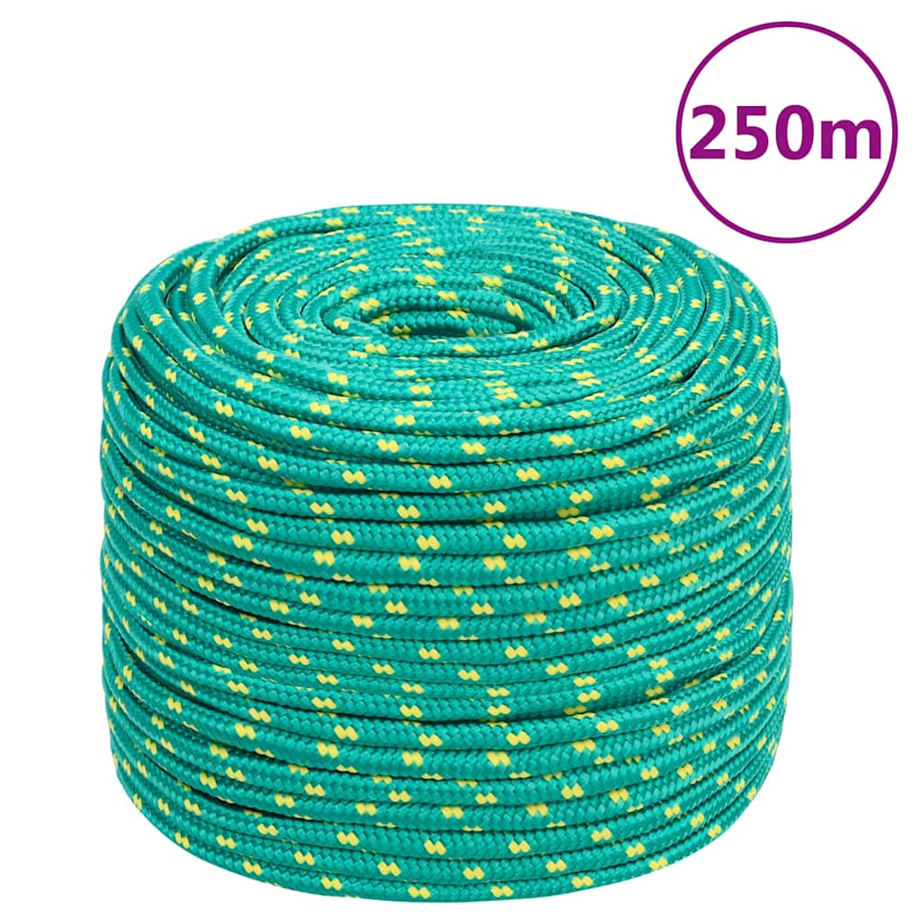 vidaXL Boat Rope Green 6 mm 250 m Polypropylene 1
