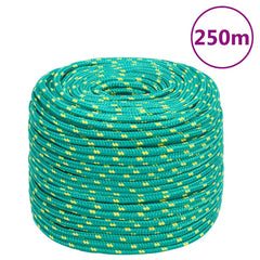 vidaXL Boat Rope Green 6 mm 250 m Polypropylene 1