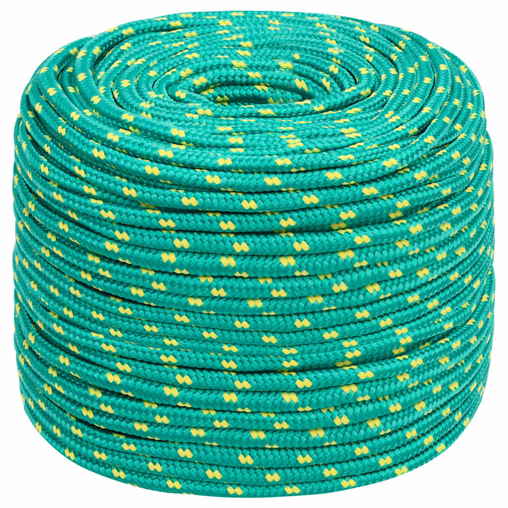 vidaXL Boat Rope Green 6 mm 250 m Polypropylene 2