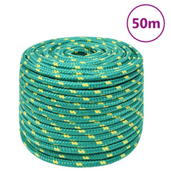 vidaXL Boat Rope Green 14 mm 50 m Polypropylene 1