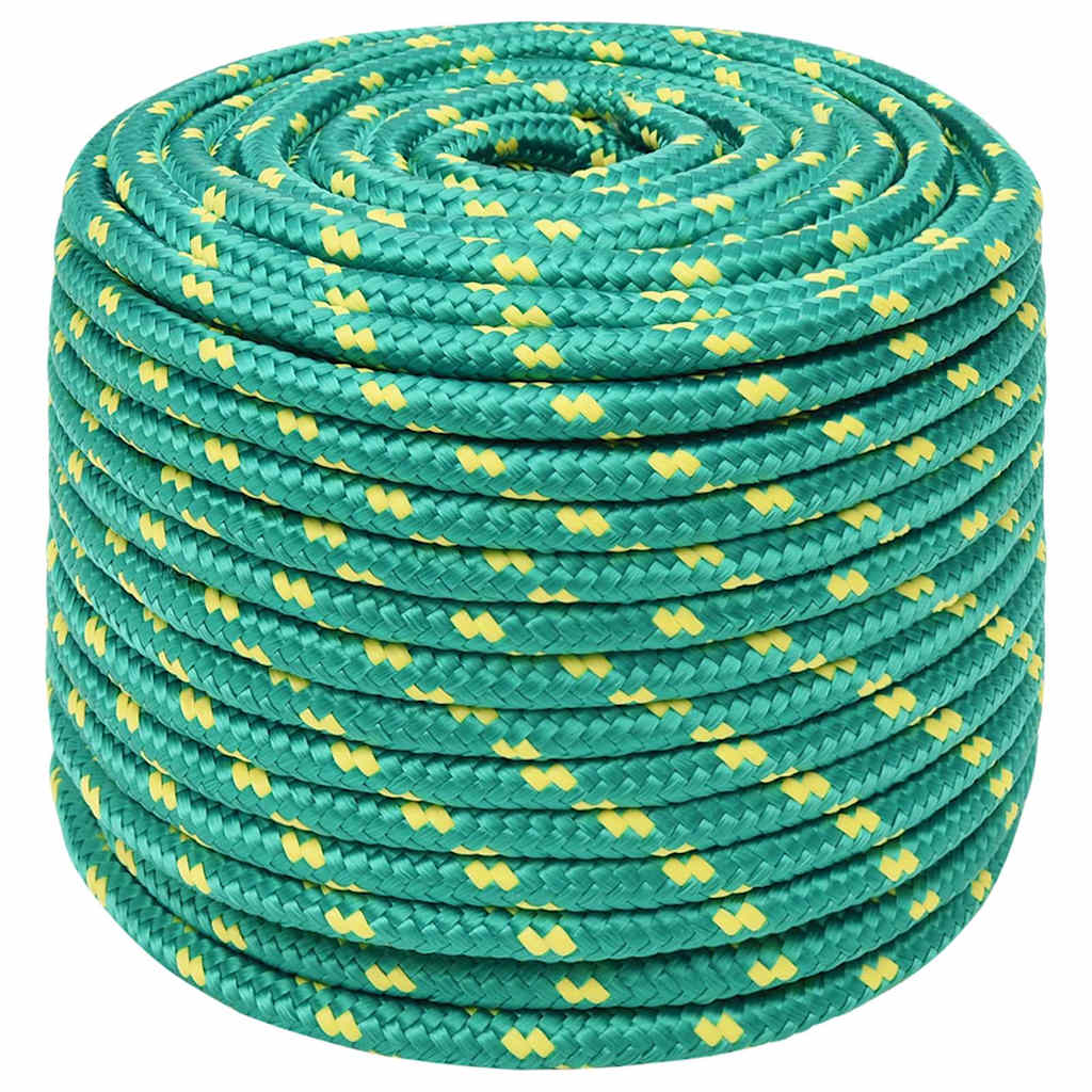 vidaXL Boat Rope Green 14 mm 50 m Polypropylene 2