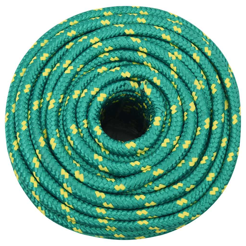 vidaXL Boat Rope Green 14 mm 50 m Polypropylene 3