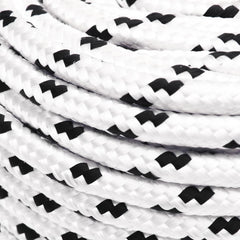 vidaXL Braided Boat Rope White 8 mmx100 m Polyester 3