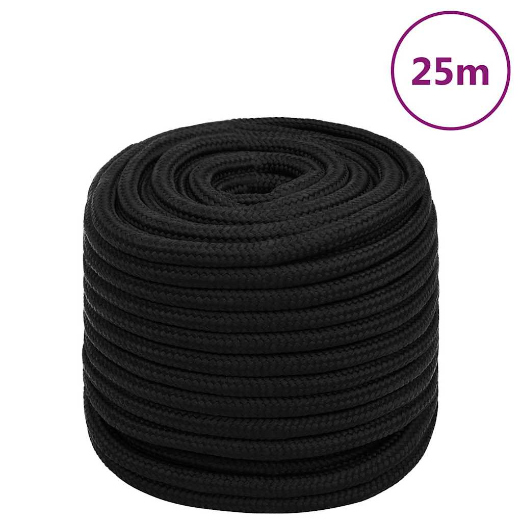vidaXL Work Rope Black 16 mm 25 m Polyester 1