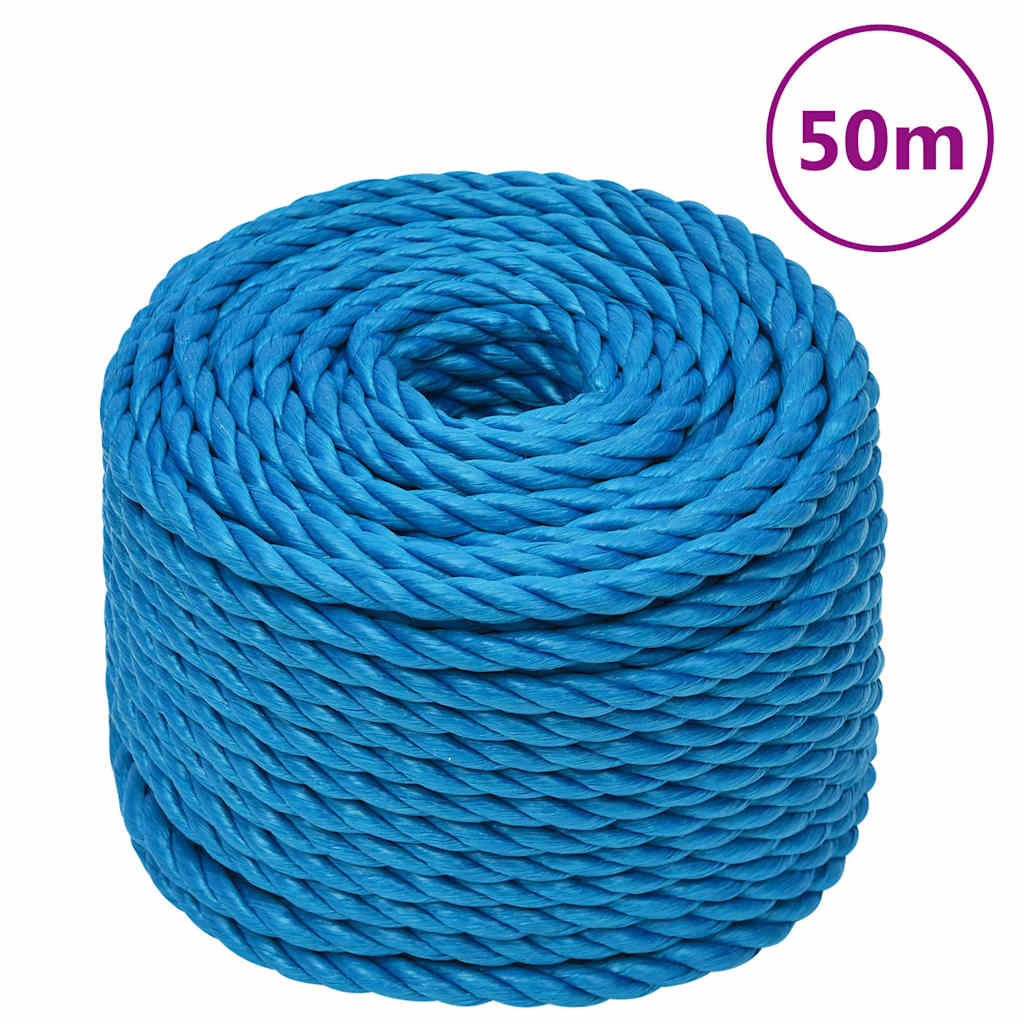 vidaXL Work Rope Blue 16 mm 50 m Polypropylene 1