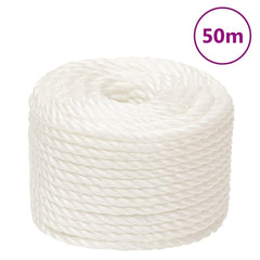 vidaXL Work Rope White 16 mm 50 m Polypropylene 1