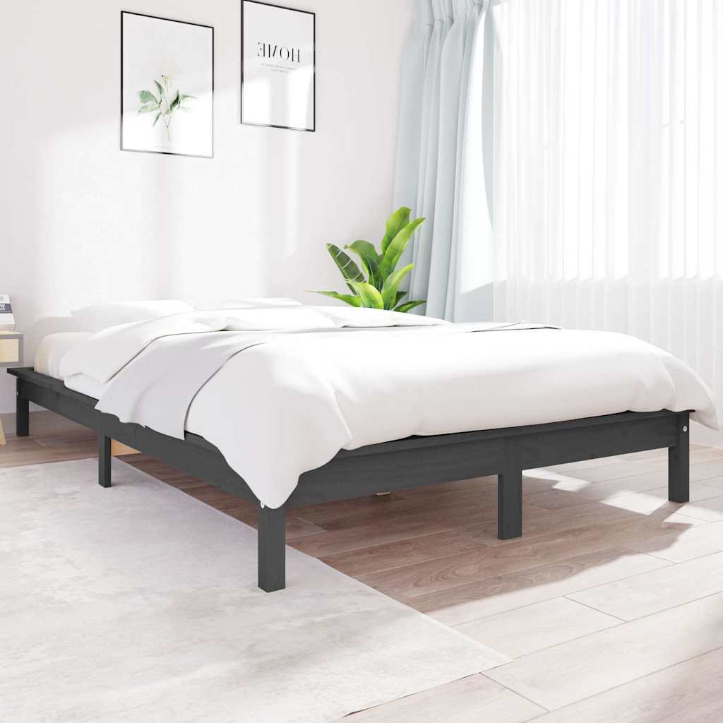 vidaXL Bed Frame without Mattress Solid Wood Pine Length 190 cm