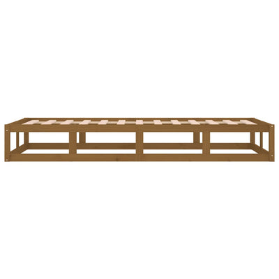 Bed Frame Honey Brown 90x200 cm Solid Wood