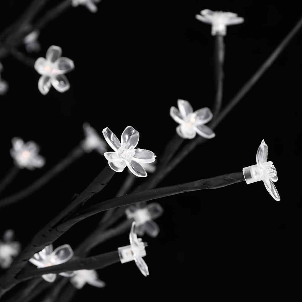 345130 vidaXL Cherry Blossom LED Tree Warm White 84 LEDs 120 cm 5
