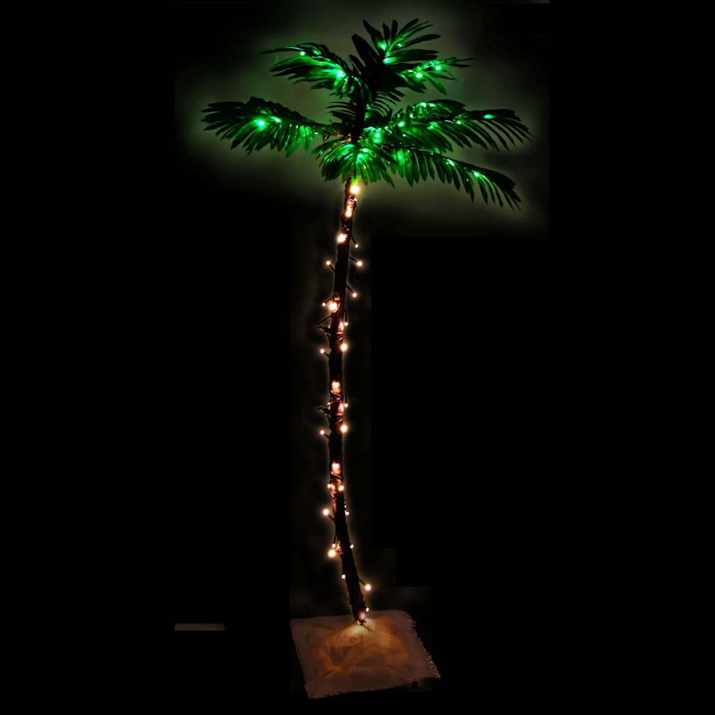 vidaXL LED Palm Tree Warm White 88 LEDs 150 cm 3