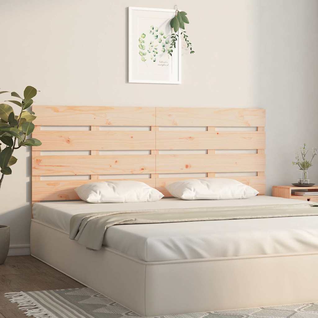 vidaXL Headboard 120x3x80 cm Solid Wood Pine 3