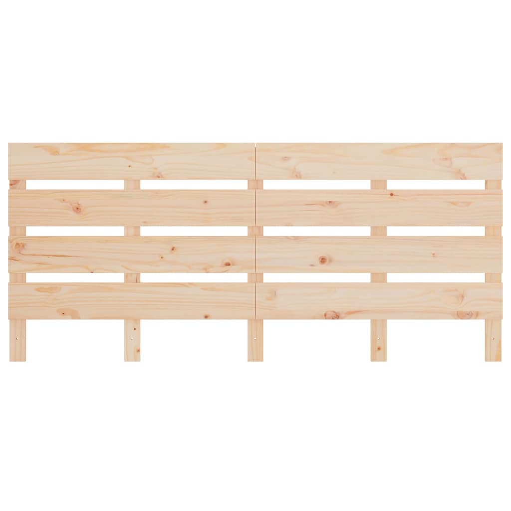 Headboard 90x3x80 cm Solid Wood Pine Natural 120 x 80 cm
