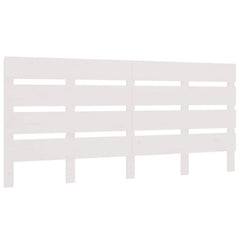 vidaXL Headboard White 200x3x80 cm Solid Wood Pine 2