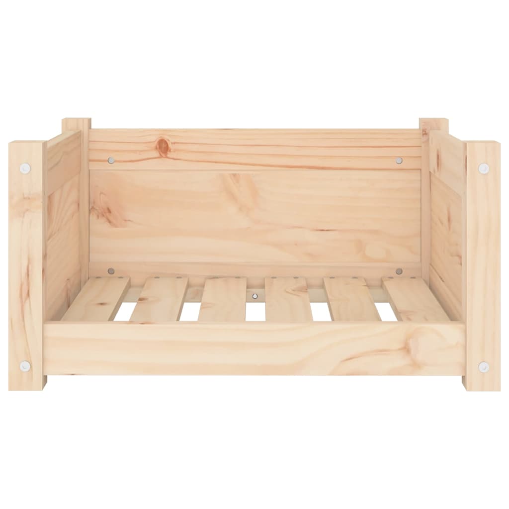 vidaXL Dog Bed 55.5x45.5x28 cm Solid Pine Wood 5