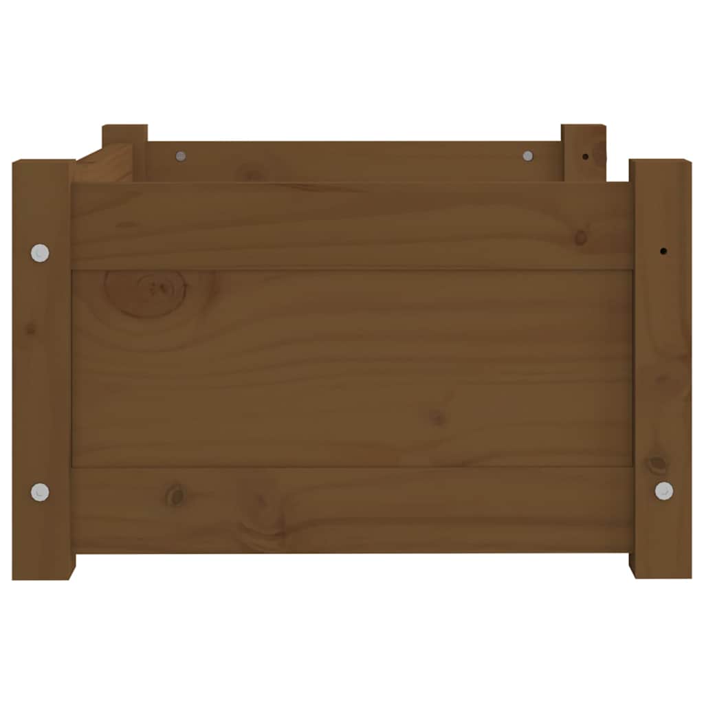 vidaXL Dog Bed Honey Brown 55.5x45.5x28 cm Solid Pine Wood 6