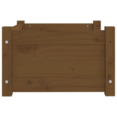 vidaXL Dog Bed Honey Brown 55.5x45.5x28 cm Solid Pine Wood 6