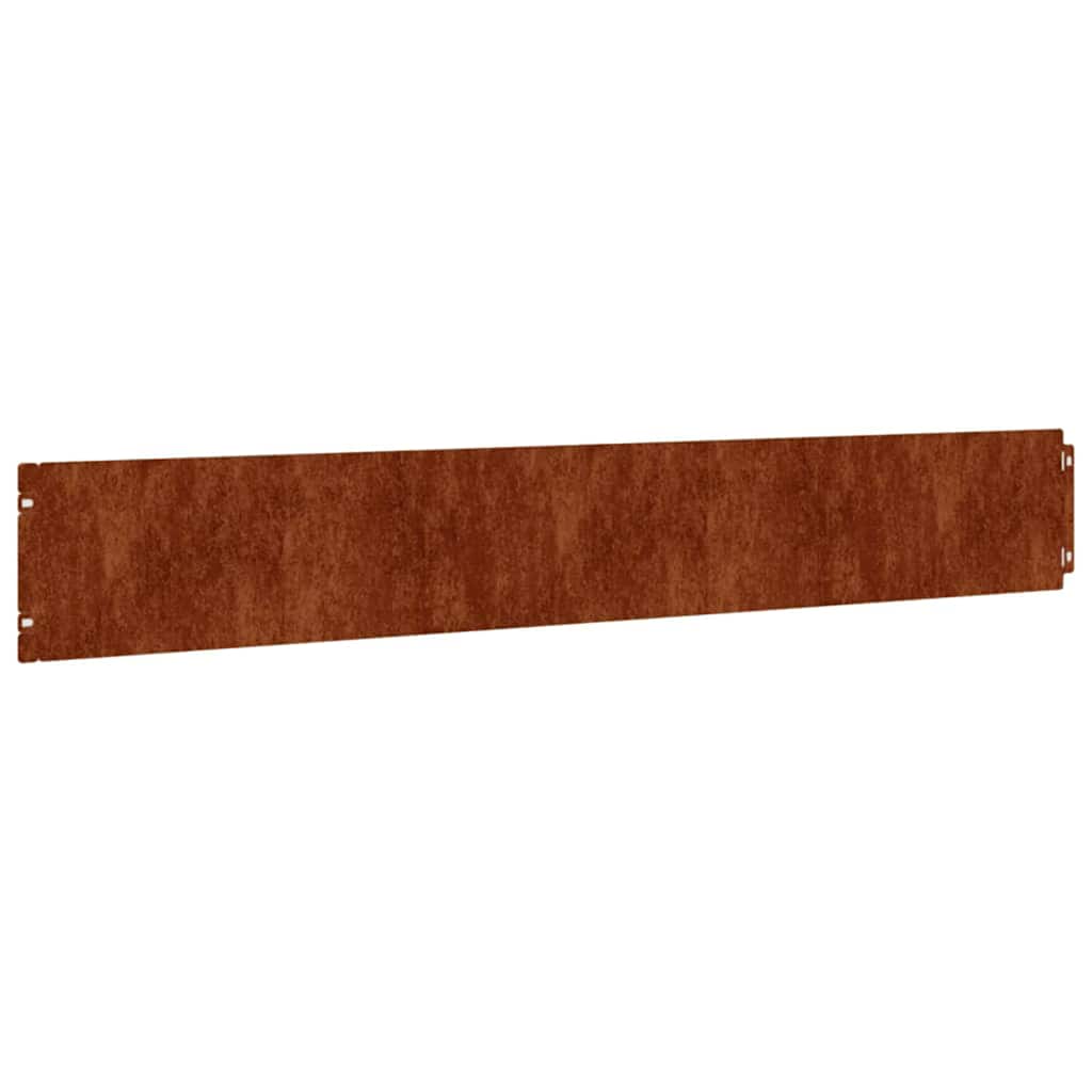vidaXL Lawn Edgings 10 pcs 15x103 cm Flexible Corten steel 3