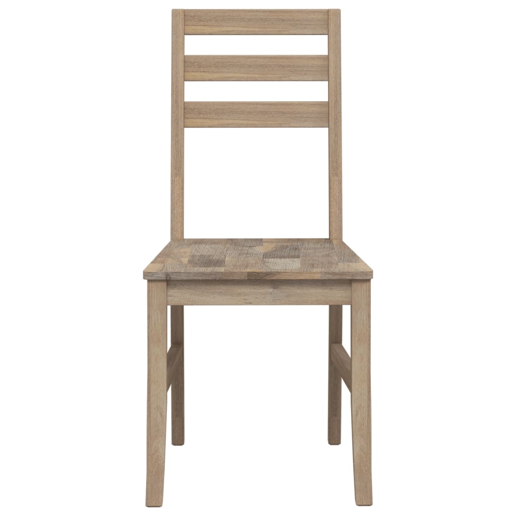 vidaXL Dining Chairs 8 pcs Solid Wood Acacia 4