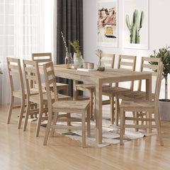vidaXL Dining Chairs 8 pcs Solid Wood Acacia 1