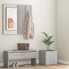 Hallway Furniture Set Engineered Wood Grey sonoma