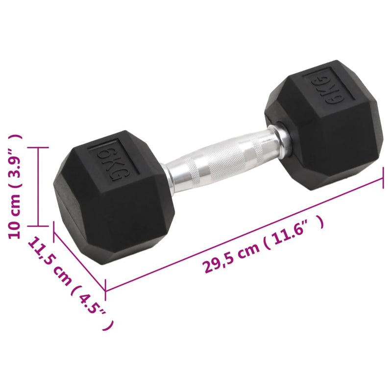 Dumbbells 2 pcs 12 kg Cast Iron