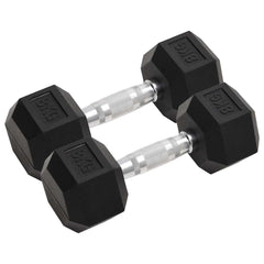vidaXL Dumbbells 2 pcs 8 kg Total Cast Iron 1