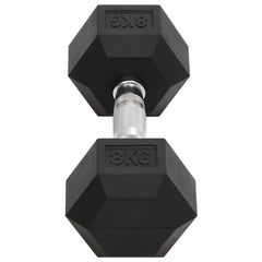 vidaXL Dumbbells 2 pcs 8 kg Total Cast Iron 5
