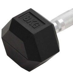 vidaXL Dumbbells 2 pcs 8 kg Total Cast Iron 6