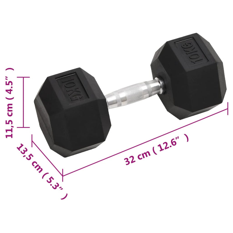 Dumbbells 2 pcs 20 kg Cast Iron