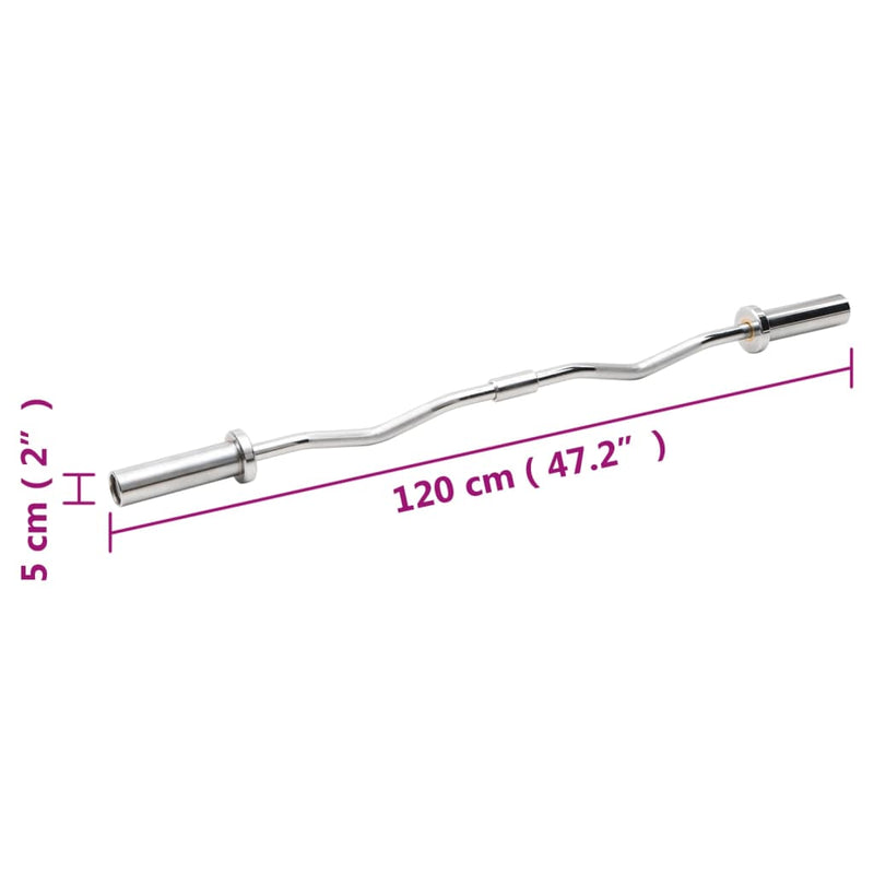 Olympic Curl Barbell 120 cm Steel