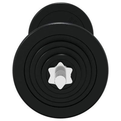 Barbell with Plates Set 30 kg Cast Iron