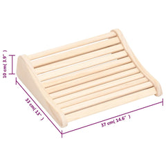 vidaXL Sauna Headrest Solid Wood Pine 6