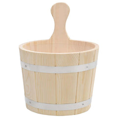 vidaXL Sauna Bucket and Ladle Set Solid Wood Pine 3