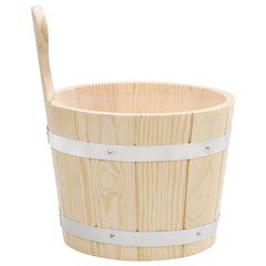 vidaXL Sauna Bucket and Ladle Set Solid Wood Pine 4