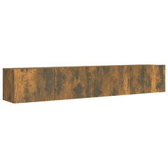 vidaXL 2 Piece TV Cabinet Set Smoked Oak Engineered Wood 2