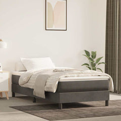 Pocket Spring Bed Mattress Medium 152x203x20cm dark grey twin
