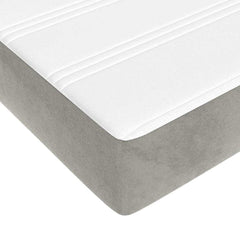 Pocket Spring Bed Mattress Medium 152x203x20cm Light grey Queen