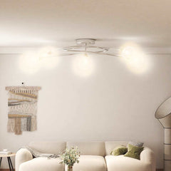 vidaXL Ceiling Lamp with Mesh Wire Shades for 5 G9 LED Lights 1