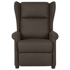 vidaXL Massage Chair Dark Brown Fabric 2