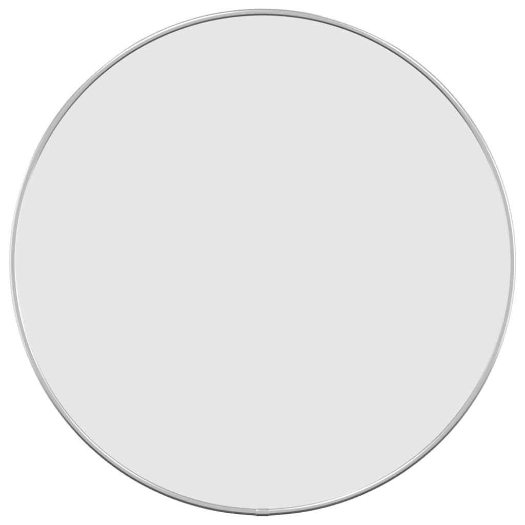 vidaXL Wall Mirror Silver Ø 50 cm Round 2