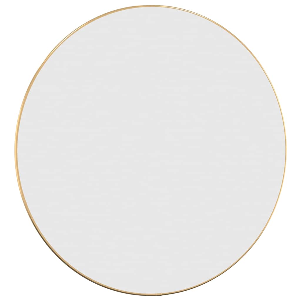 vidaXL Wall Mirror Gold Ø 60 cm Round 3