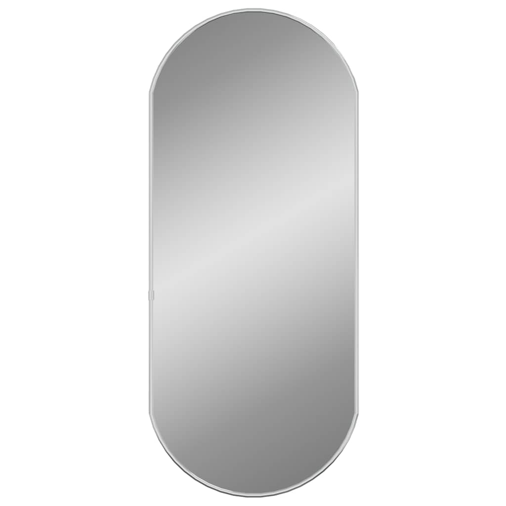 vidaXL Wall Mirror Silver 70x30 cm Oval 2