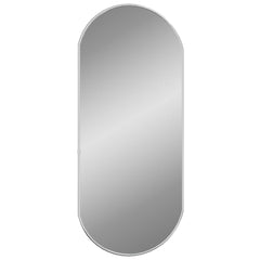 vidaXL Wall Mirror Silver 70x30 cm Oval 3