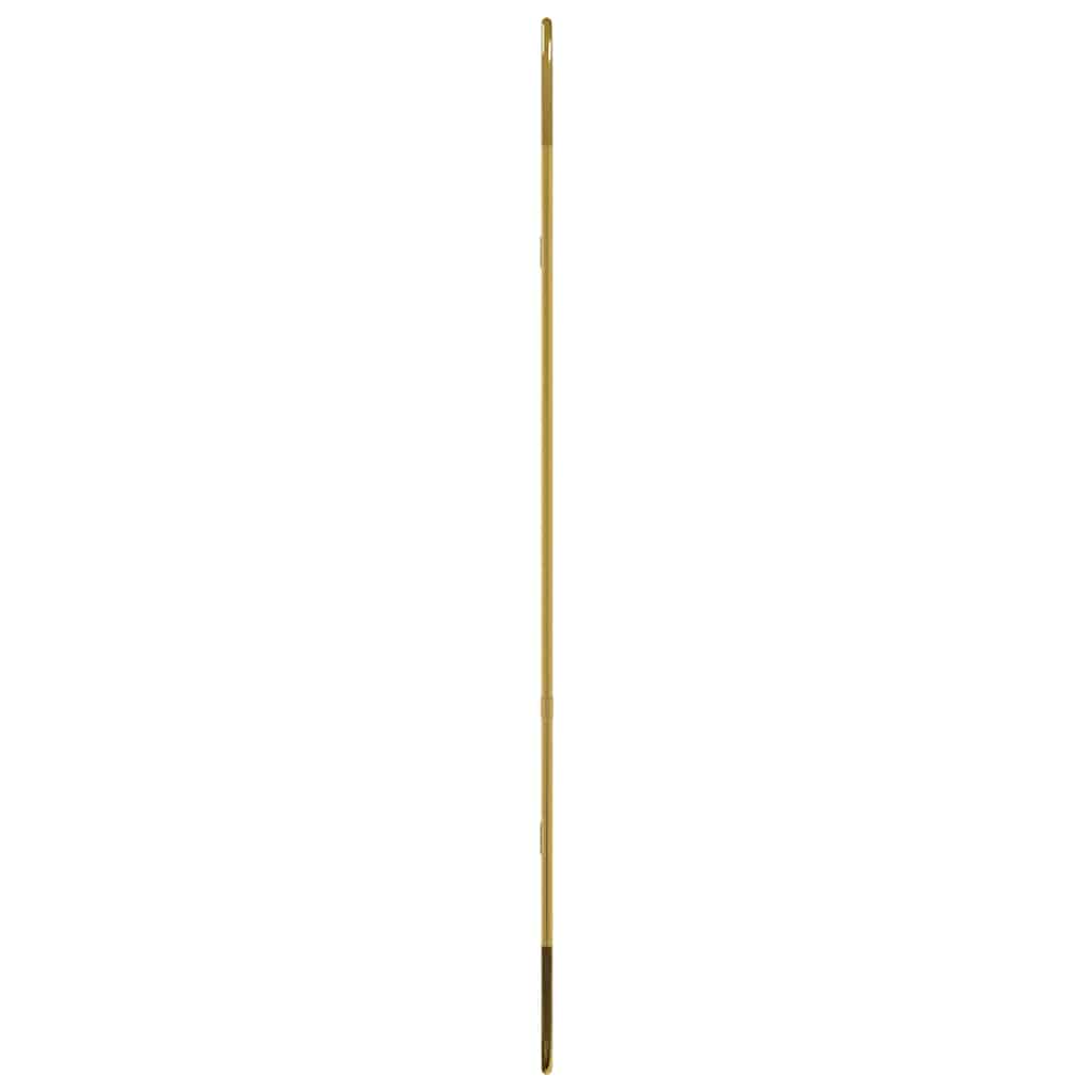 vidaXL Wall Mirror Gold 80x35 cm Oval 4